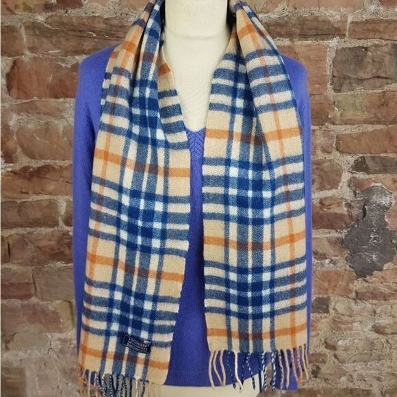 LOCHMERE 100% Cashmere Plaid Scarf - Picture 4 of 7